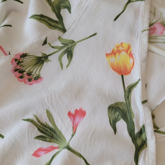 Pijama white sleep/casual feminine romper. Sz S Rayon blend - Picture 6 of 8